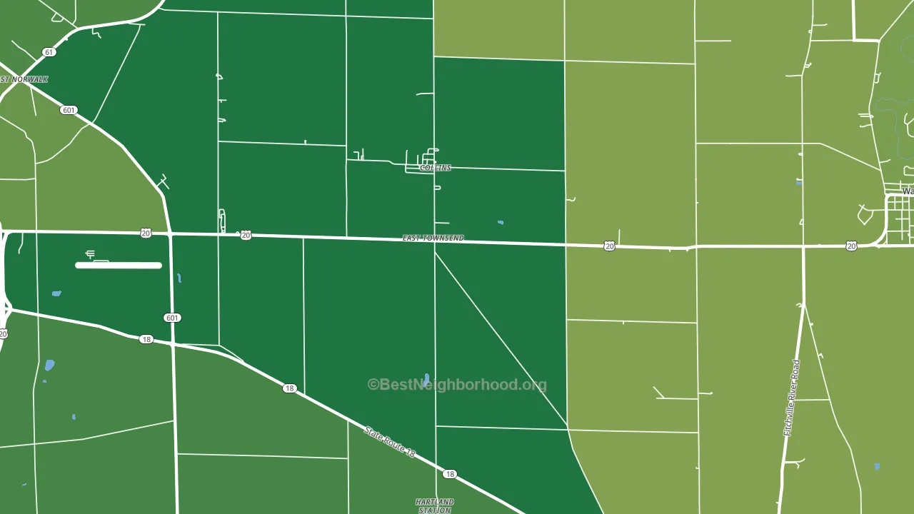 44826, OH block-group voter-turnout map