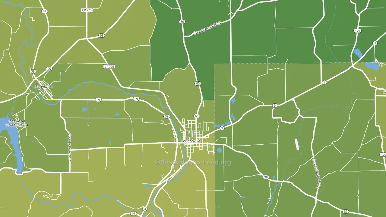 44842, OH block-group voter-turnout map