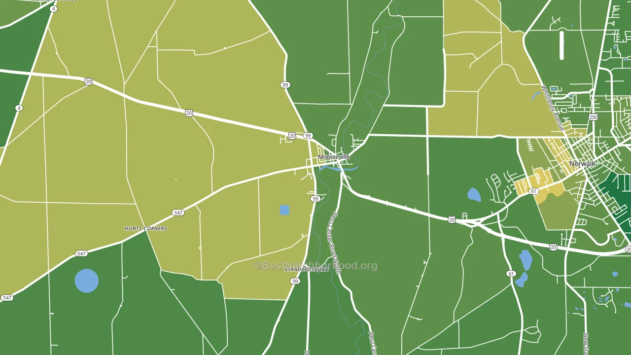 44847, OH block-group voter-turnout map