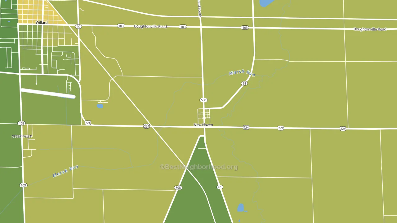44850, OH block-group voter-turnout map