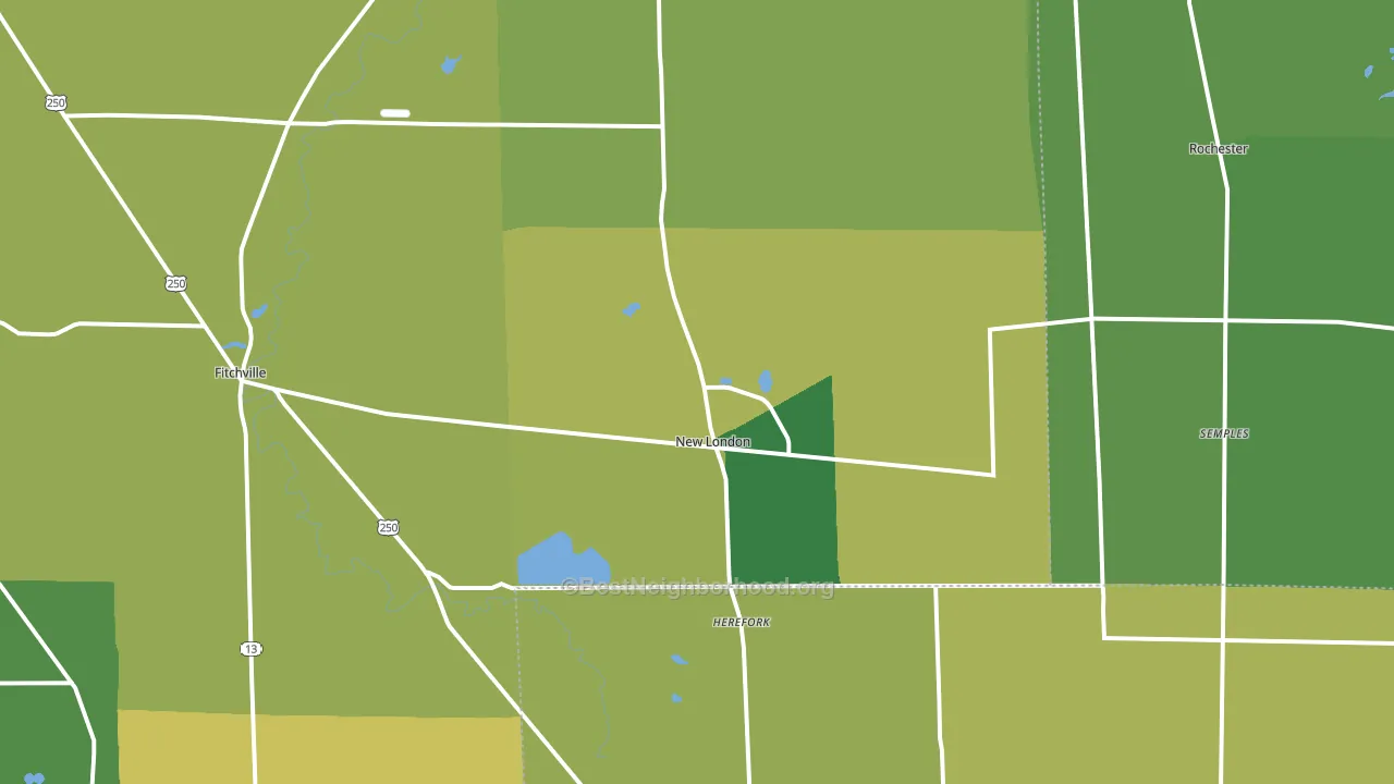 44851, OH block-group voter-turnout map