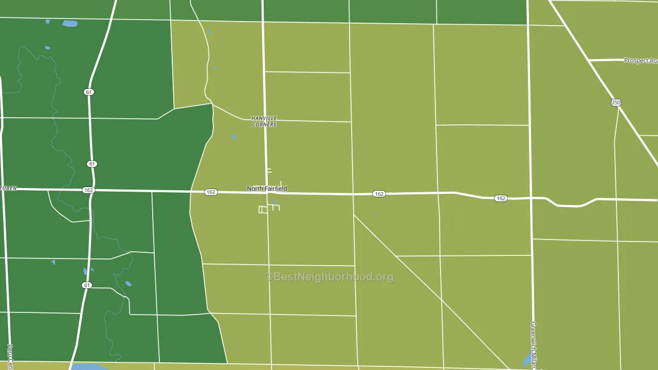 44855, OH block-group voter-turnout map