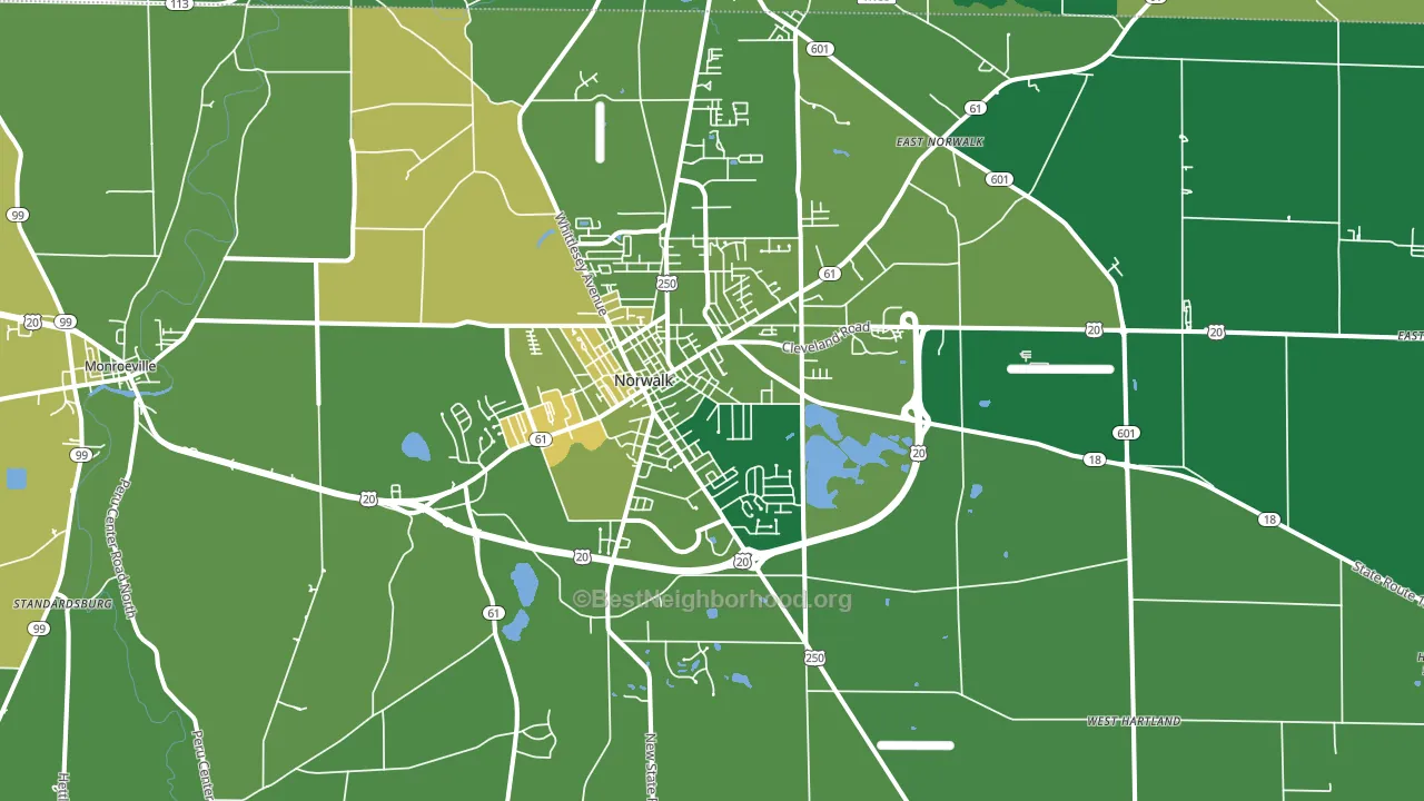 44857, OH block-group voter-turnout map