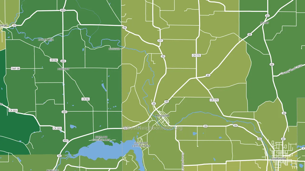 44864, OH block-group voter-turnout map