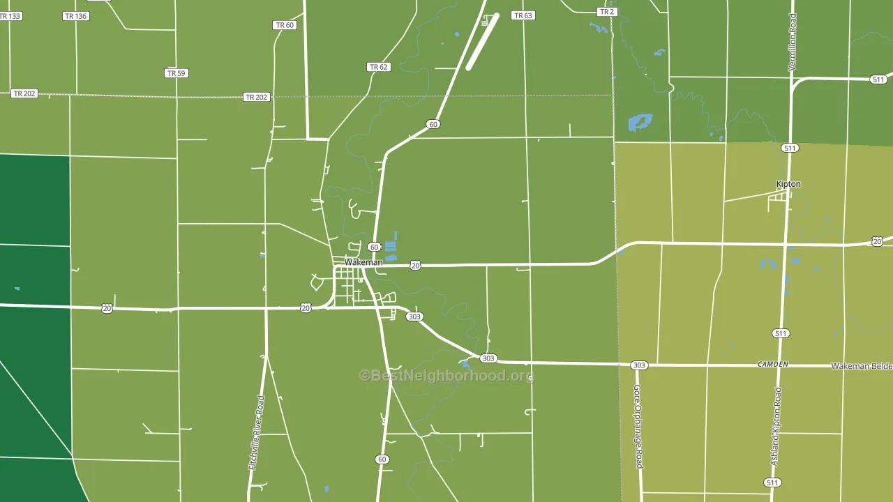 44889, OH block-group voter-turnout map