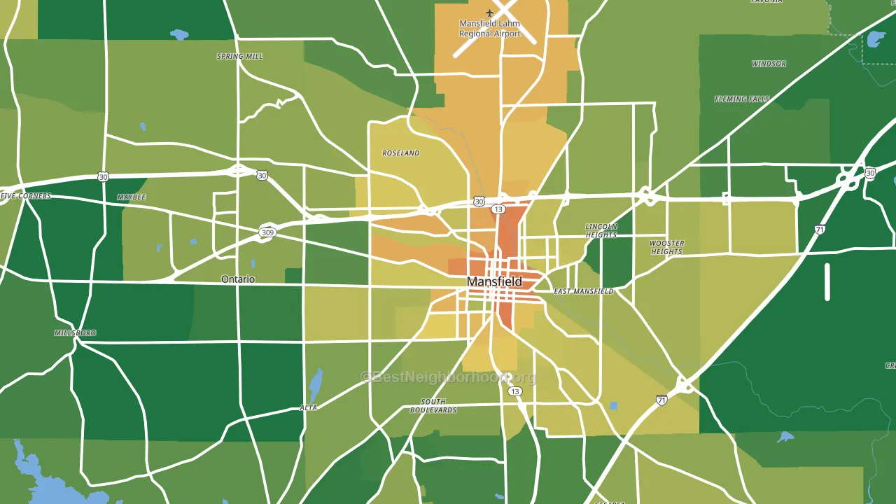 44903, OH block-group voter-turnout map