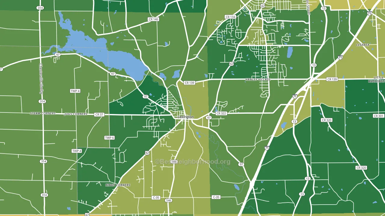 44904, OH block-group voter-turnout map