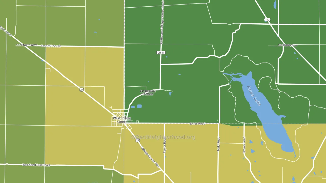 45003, OH block-group voter-turnout map