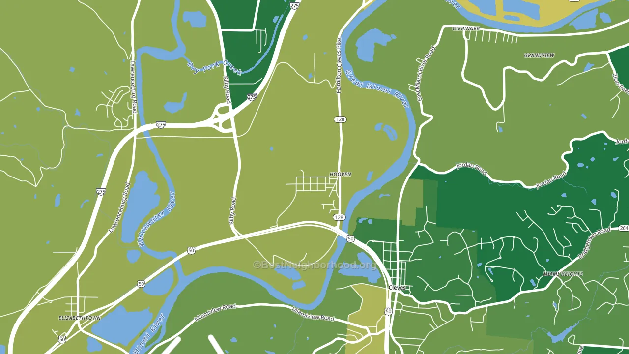 45033, OH block-group voter-turnout map