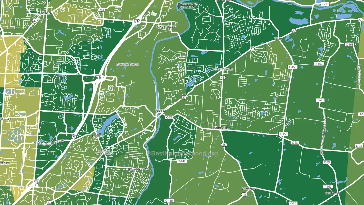 45039, OH block-group voter-turnout map