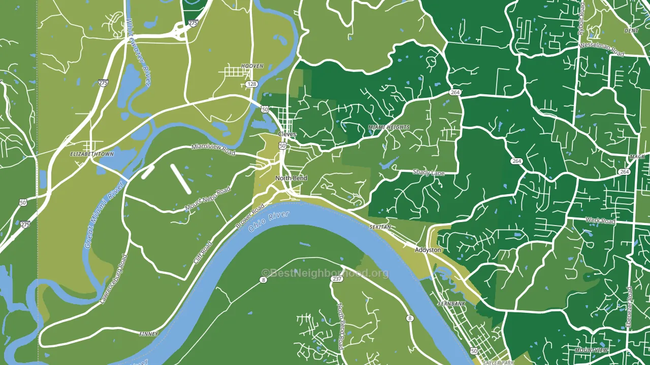 45052, OH block-group voter-turnout map