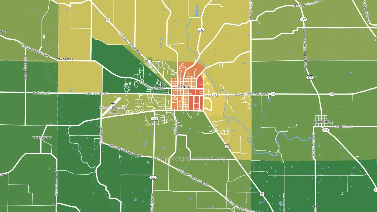 45056, OH block-group voter-turnout map