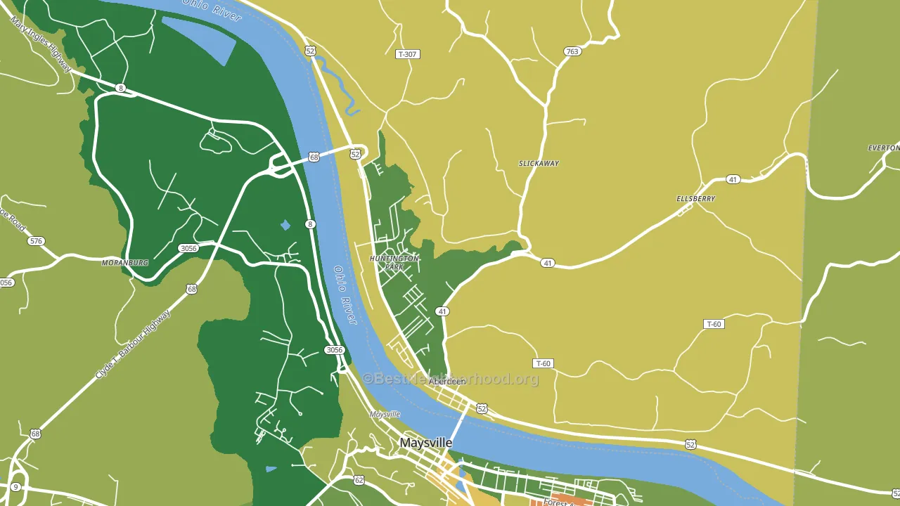 45101, OH block-group voter-turnout map