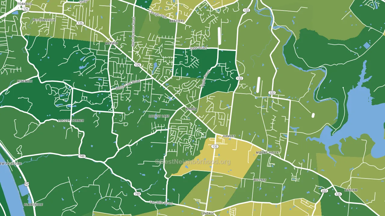 45102, OH block-group voter-turnout map