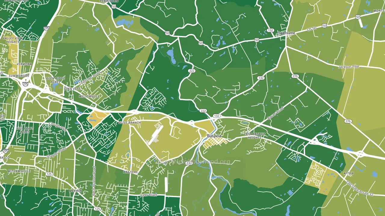 45103, OH block-group voter-turnout map