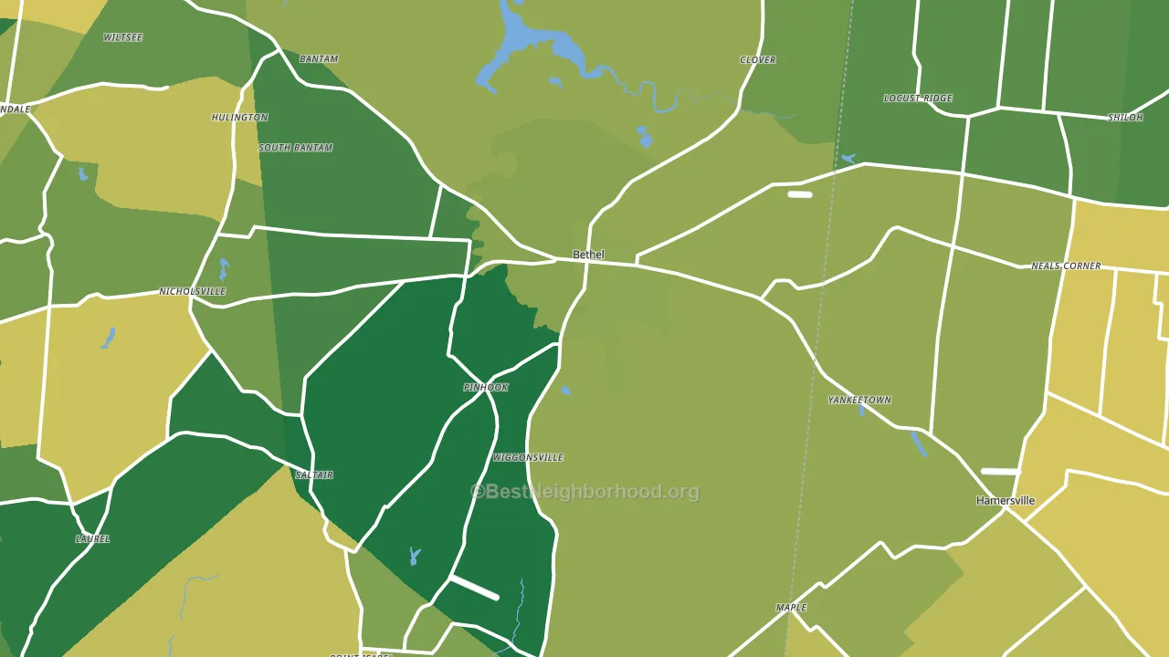 45106, OH block-group voter-turnout map