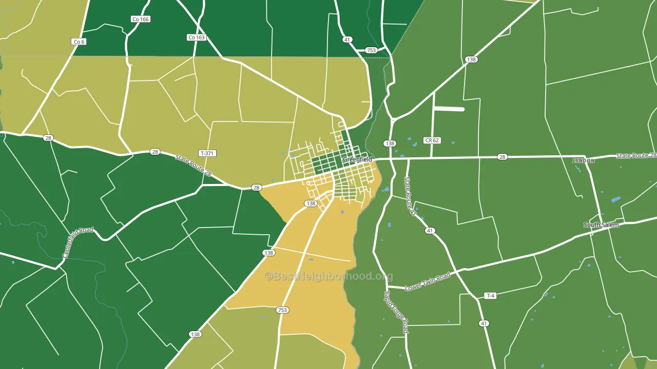 45123, OH block-group voter-turnout map