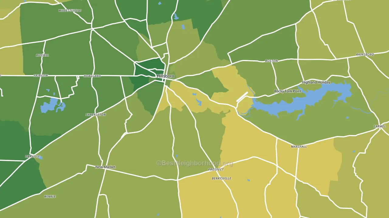 45133, OH block-group voter-turnout map