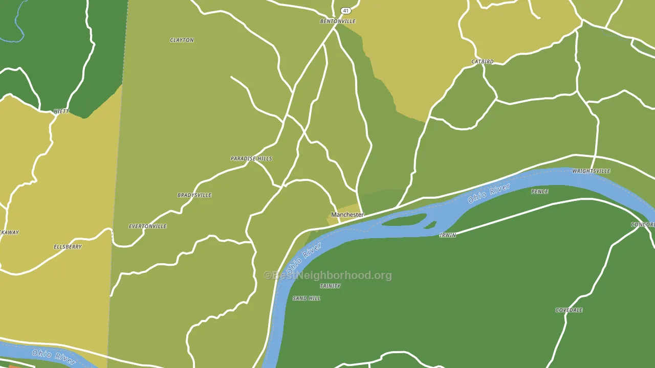 45144, OH block-group voter-turnout map