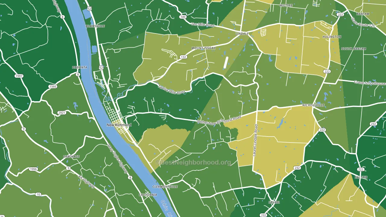 45157, OH block-group voter-turnout map