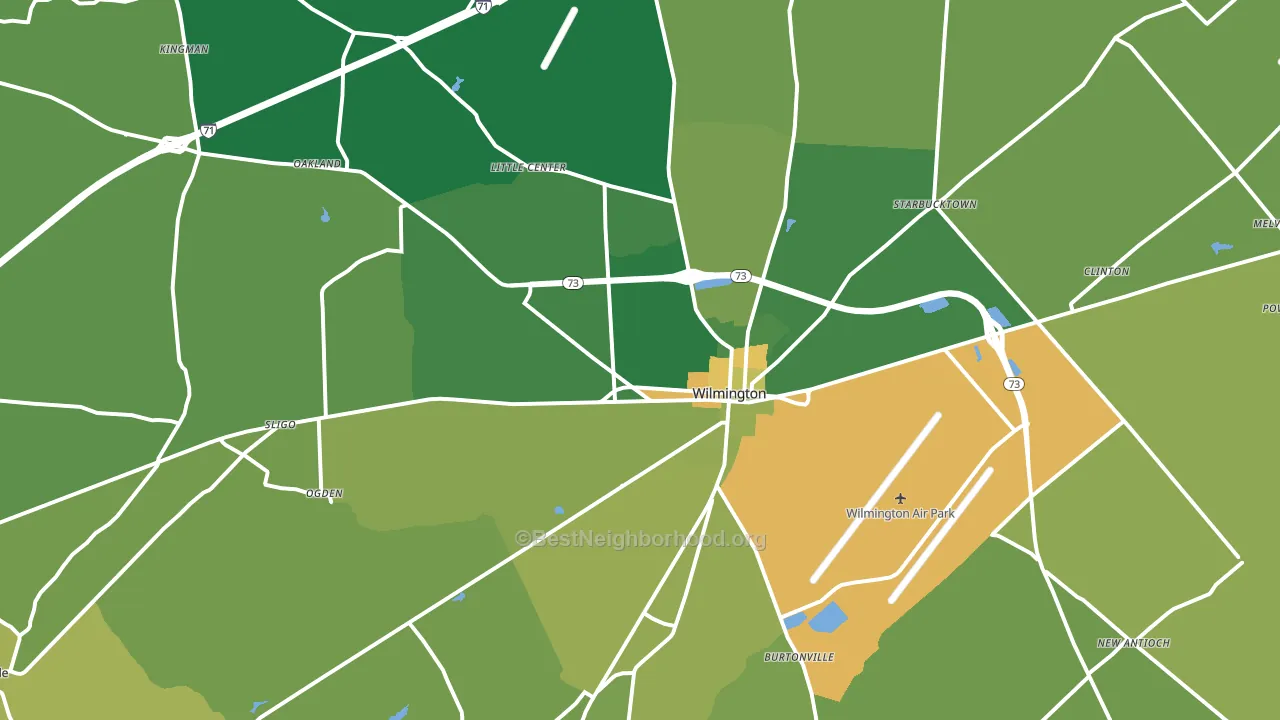 45177, OH block-group voter-turnout map