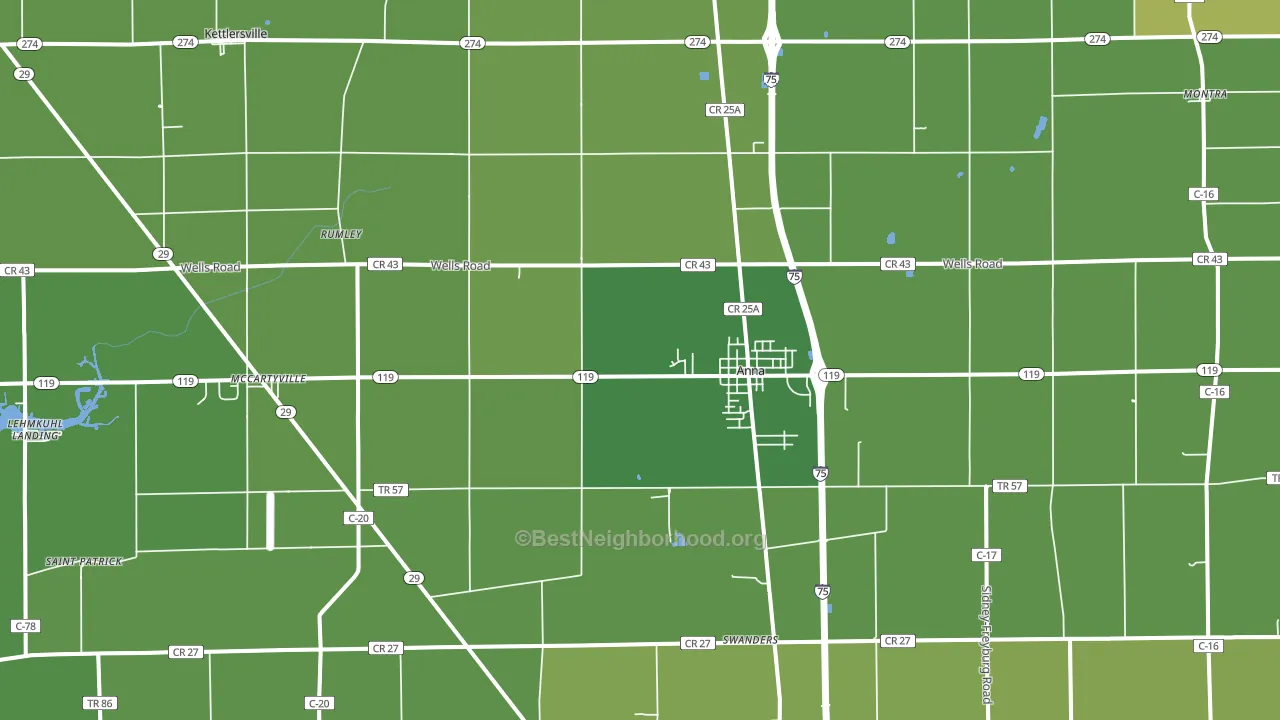 45302, OH block-group voter-turnout map