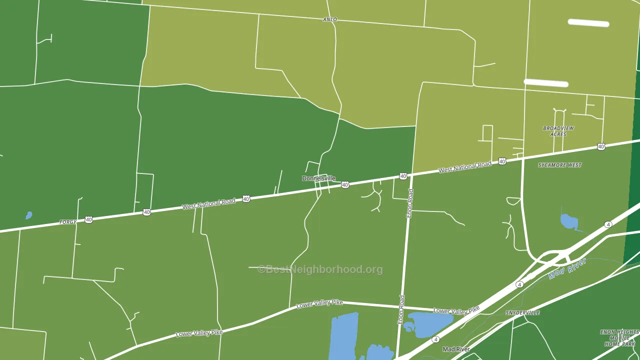 45319, OH block-group voter-turnout map