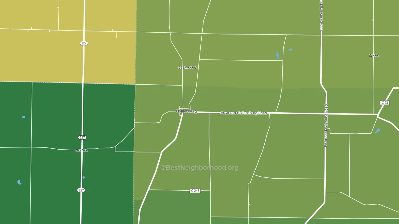 45332, OH block-group voter-turnout map