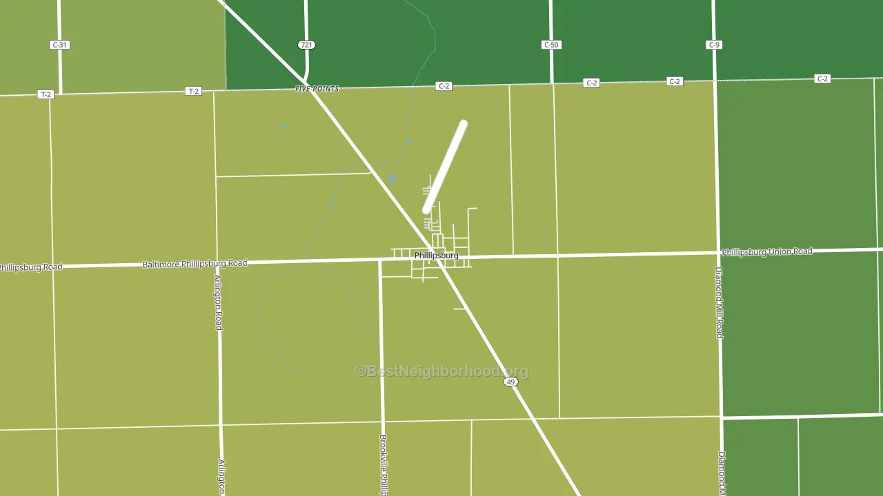 45354, OH block-group voter-turnout map