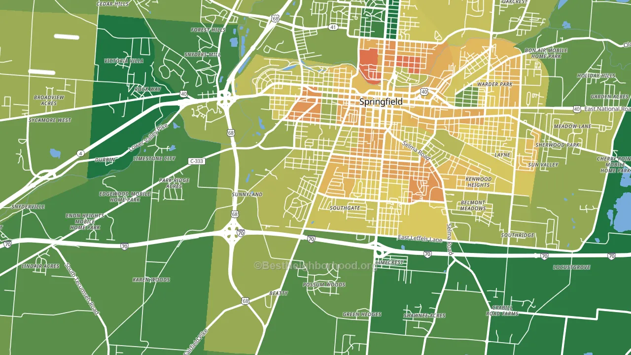 45506, OH block-group voter-turnout map