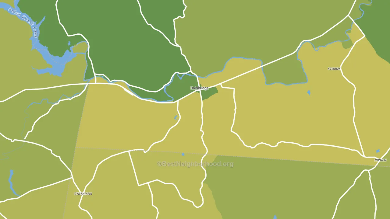 45612, OH block-group voter-turnout map