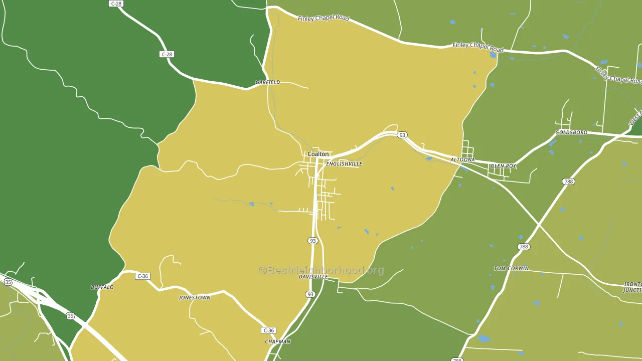 45621, OH block-group voter-turnout map