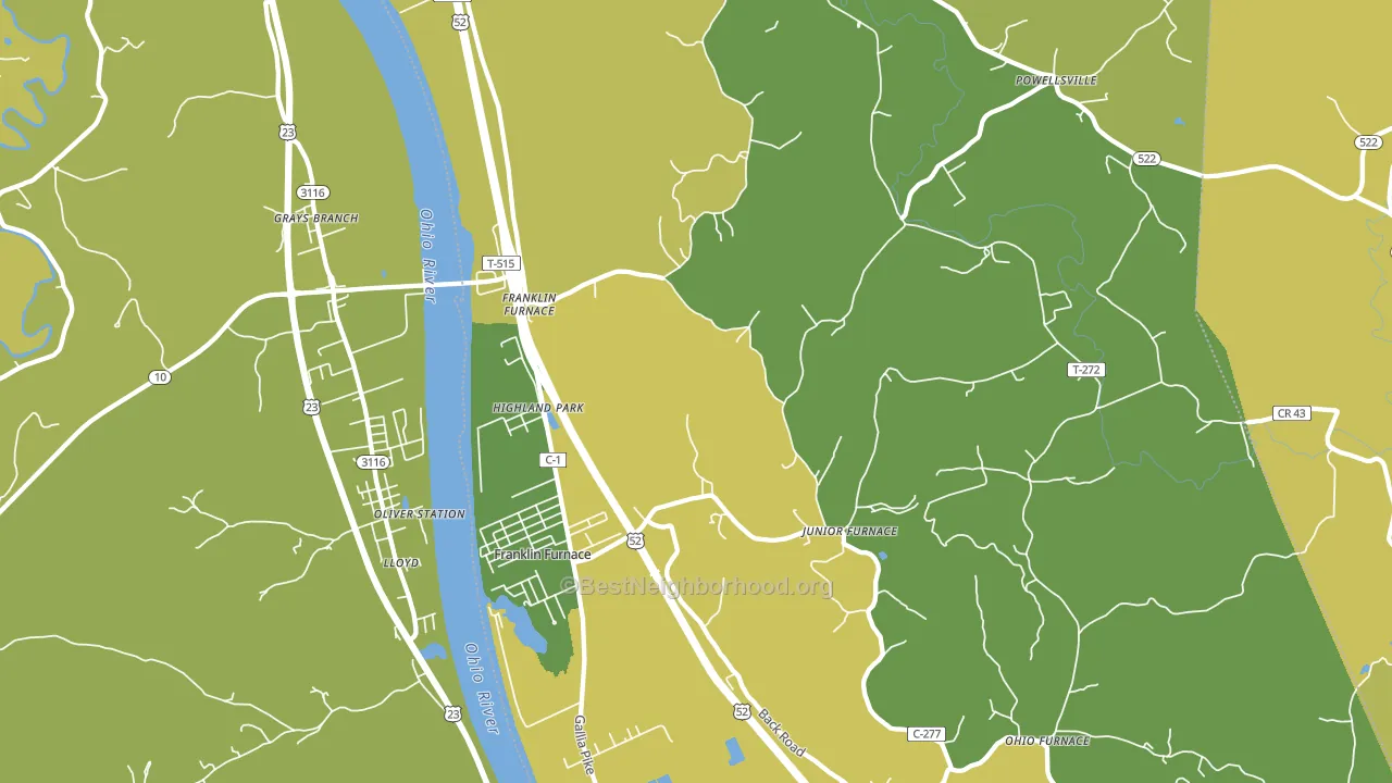 45629, OH block-group voter-turnout map
