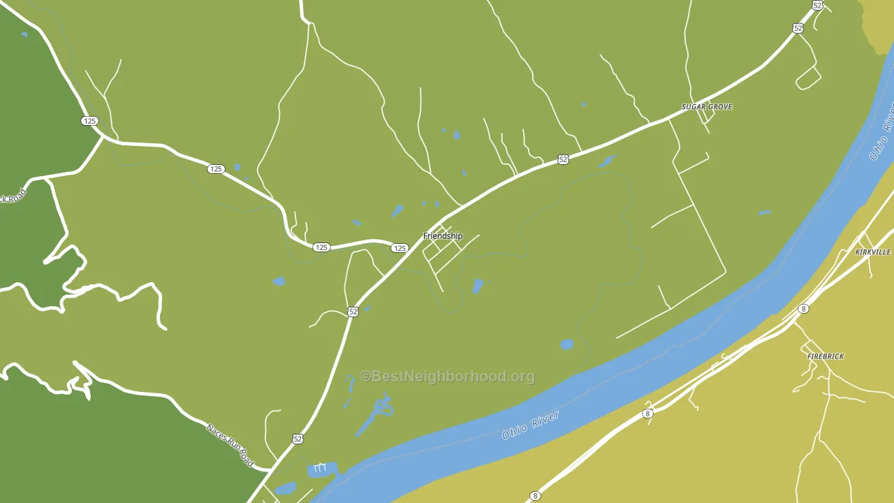 45630, OH block-group voter-turnout map