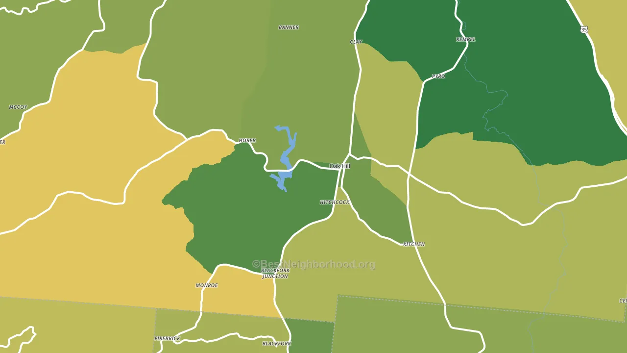 45656, OH block-group voter-turnout map