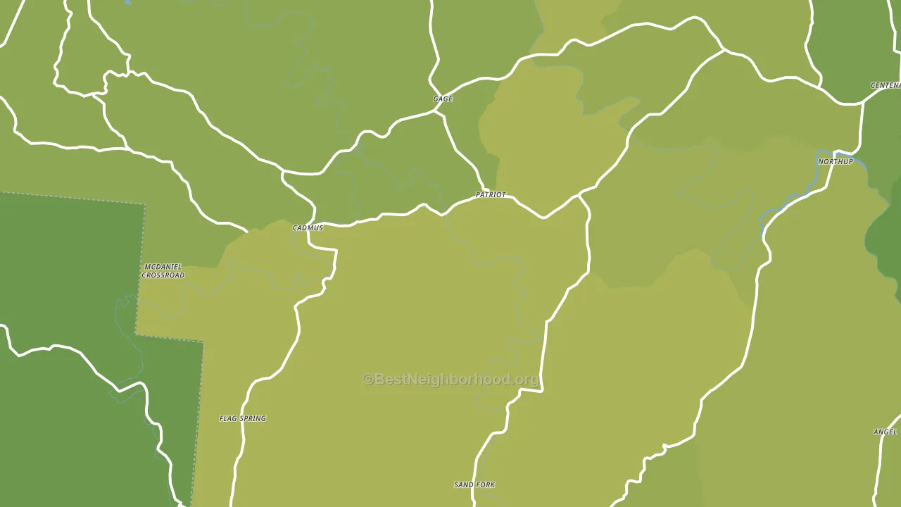 45658, OH block-group voter-turnout map