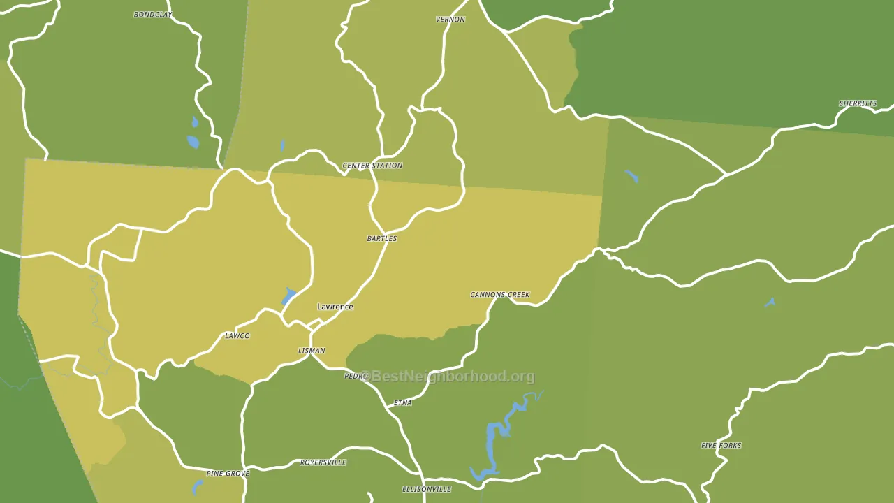 45659, OH block-group voter-turnout map