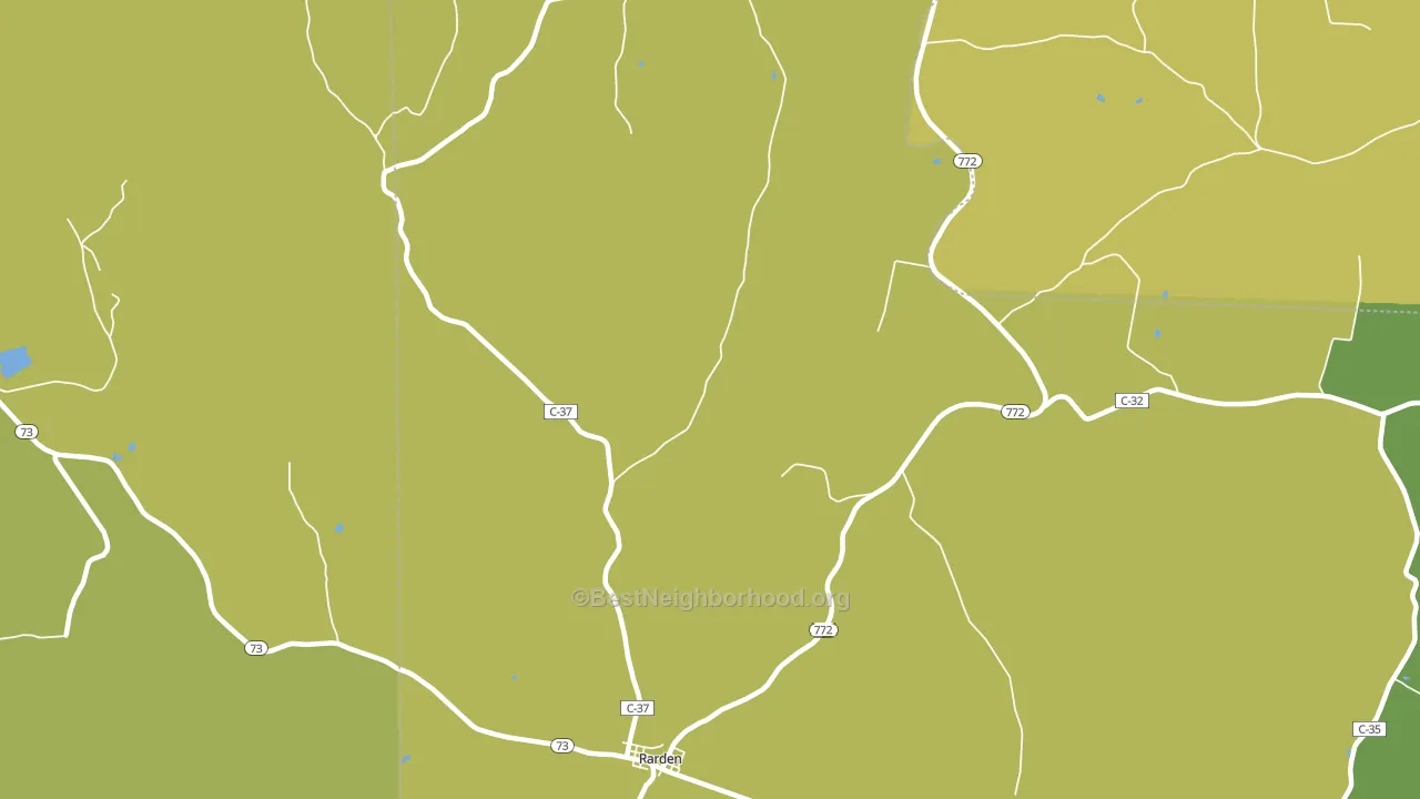 45671, OH block-group voter-turnout map
