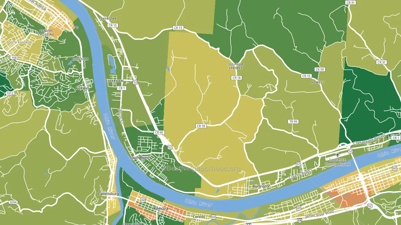 45680, OH block-group voter-turnout map