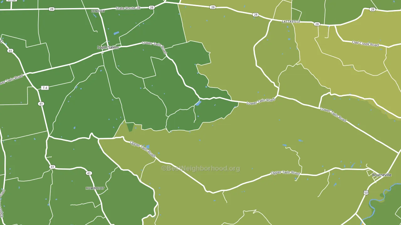 45681, OH block-group voter-turnout map