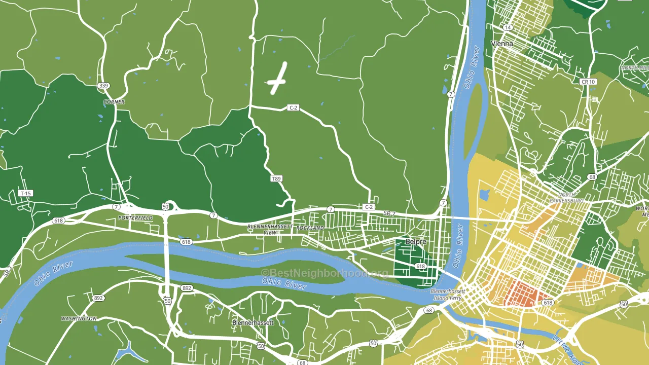 45714, OH block-group voter-turnout map