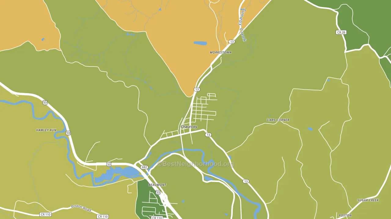 45719, OH block-group voter-turnout map