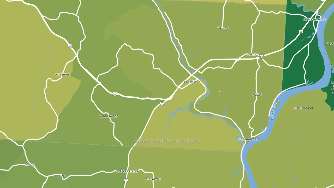 45723, OH block-group voter-turnout map