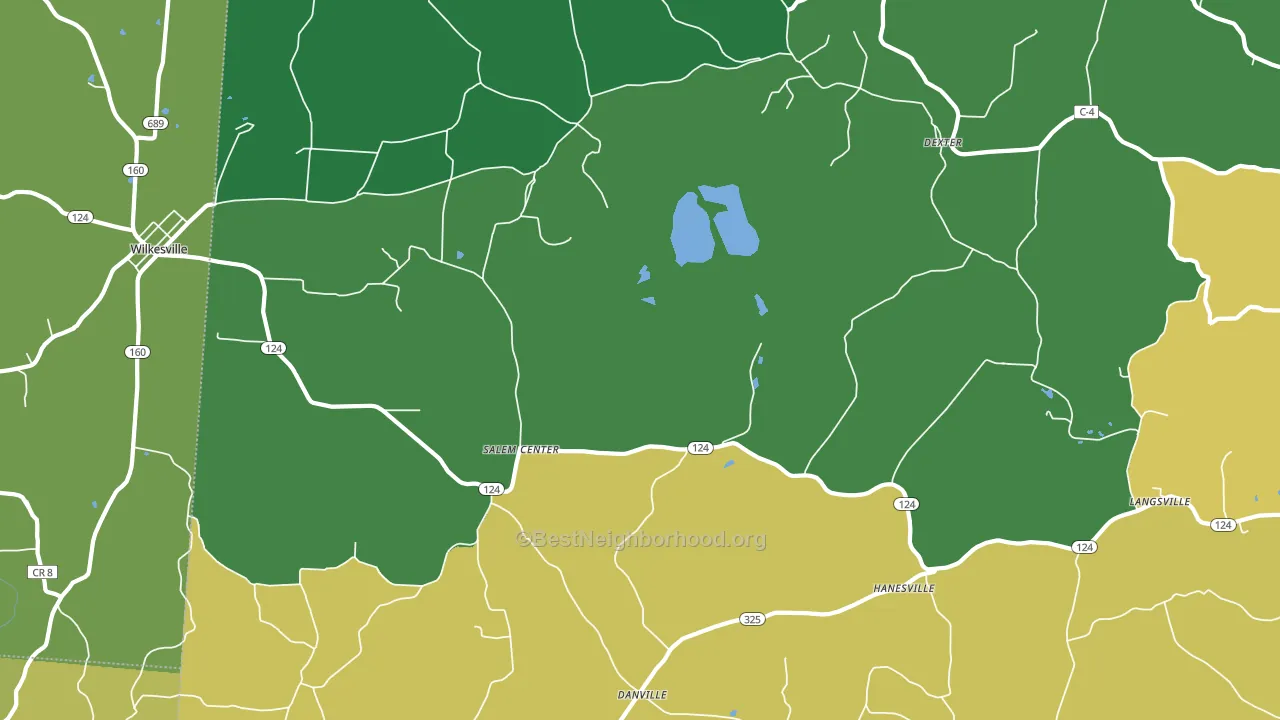 45741, OH block-group voter-turnout map