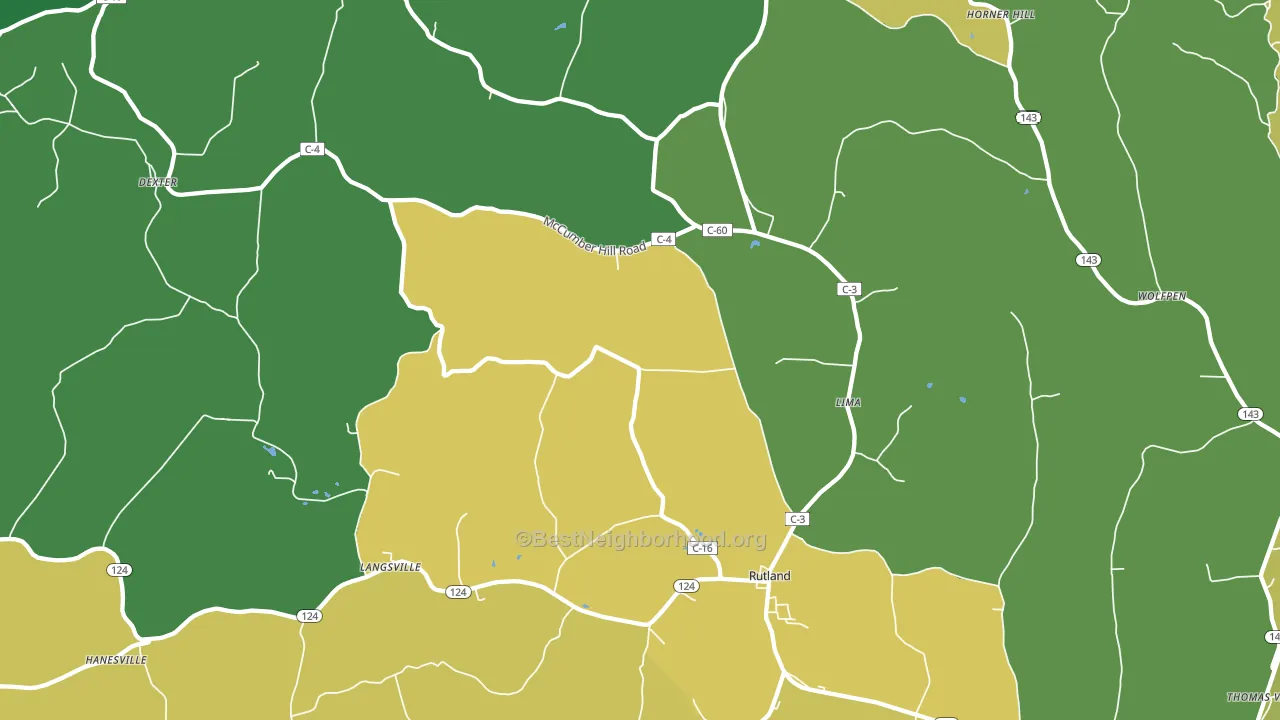 45775, OH block-group voter-turnout map