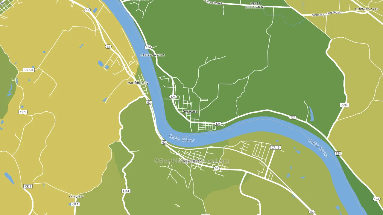45779, OH block-group voter-turnout map