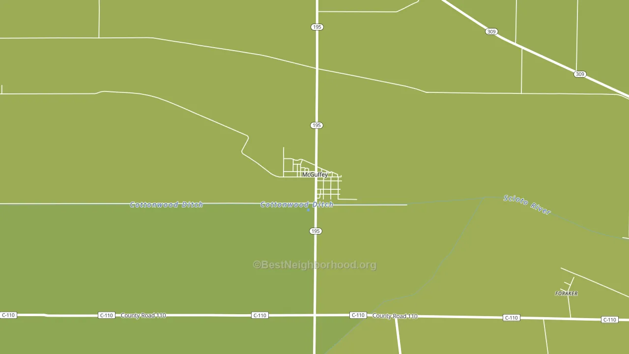 45859, OH block-group voter-turnout map