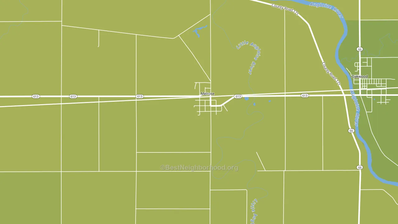 45861, OH block-group voter-turnout map