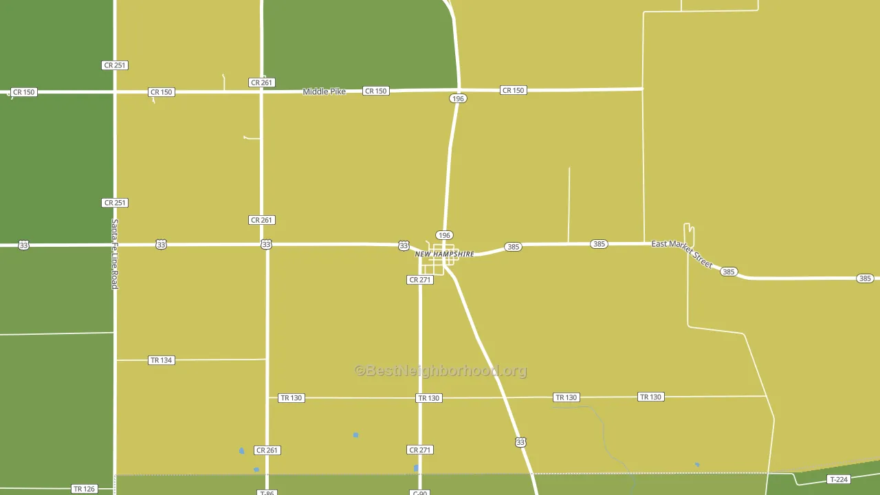 45870, OH block-group voter-turnout map