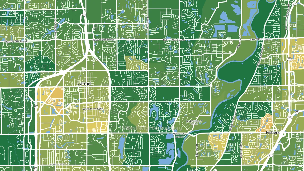 46033, IN block-group voter-turnout map